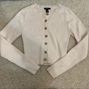 Forever 21 Ribbed Button Up Cardigan